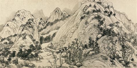 Dwelling in the Fuchun Mountains! A Serene Landscape Embracing Ink Wash Techniques